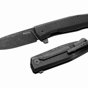 Lionsteel Knives Myto Black Titanium Flipper [MT01B BW] - Gearboss Canada