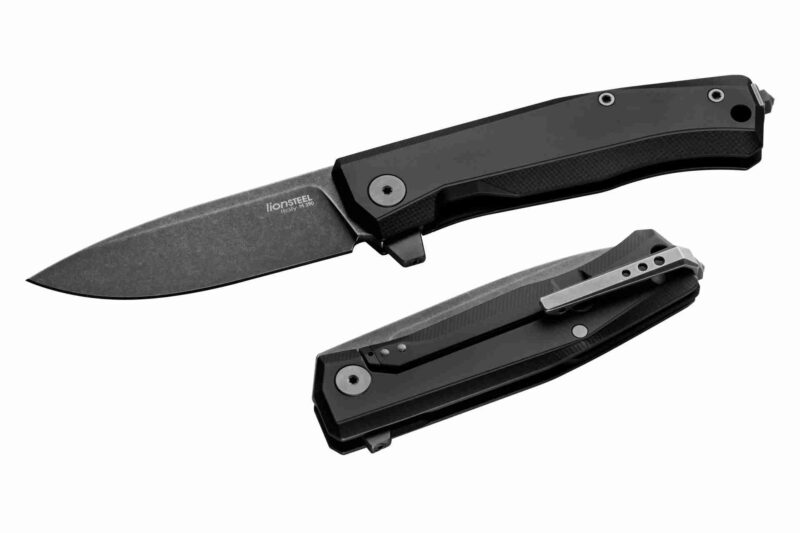 Lionsteel Knives Myto Flipper Black [MT01A BB] - Gearboss Canada