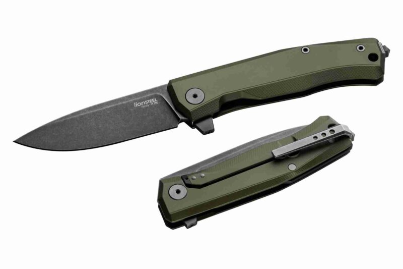 Lionsteel Knives Myto Flipper Green [MT01A GB] - Gearboss Canada